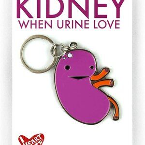 I Heart Guts Kidney Keychain Bag Charm Science Medical Student Gift Kawaii